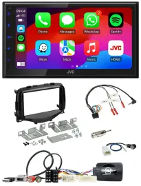 JVC Bluetooth USB Lenkrad 2DIN DAB Autoradio für Toyota Aygo 2014-2021