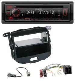 Kenwood MP3 CD USB Bluetooth DAB Autoradio für Hyundai i10 2008-2013 Rubber Touc