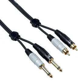 Коммутационный кабель Bespeco EAY2JR500 2 x Jack 6.3 мм — 2 x RCA, 5 м