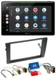 Pioneer 2DIN MP3 USB Bluetooth DAB Autoradio für Audi A4 B6 B7 01-08 Aktivsystem