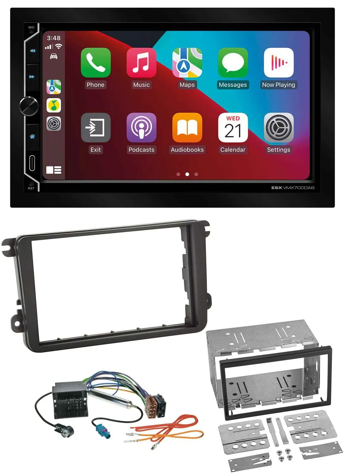 Автомагнитола для Skoda Fabia/Octavia II/Rapid/Roomster ESX 2DIN DAB USB MP3 Bluetooth