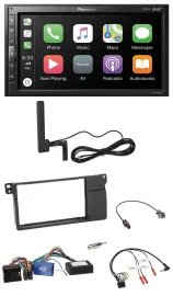 Автомагнитола для BMW 3 Series E46 (2002–2006) Pioneer 2-DIN USB Bluetooth DAB, поддержка кнопок на руле, черная