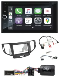 Blaupunkt USB DAB Bluetooth 2DIN TMC Lenkrad Navigation für Honda Accord 2008-20