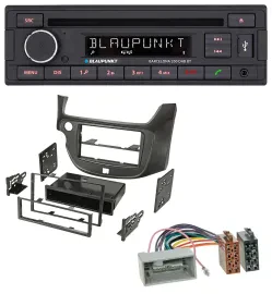 Blaupunkt USB DAB CD Bluetooth MP3 Autoradio für Honda Jazz (ab 2009) dunkelgrau