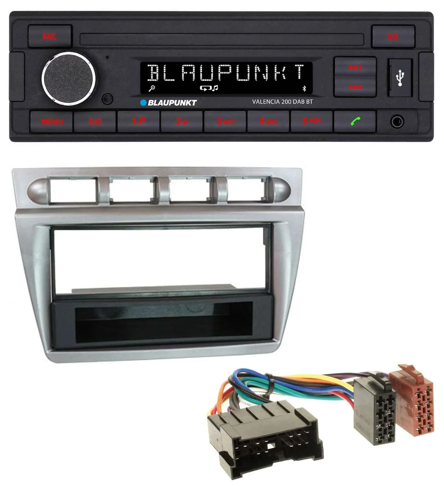 Blaupunkt DAB MP3 Bluetooth USB Autoradio für Kia Picanto (2004-2007)
