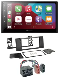Pioneer USB MP3 DAB 2DIN Bluetooth Autoradio für BMW 5er (E39) X5 Rundpin