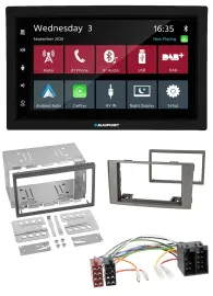 Blaupunkt DAB Bluetooth USB MP3 2DIN Autoradio für Iveco Daily 2006-2014 silber
