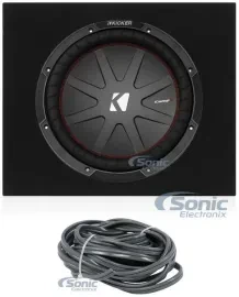 Kicker 48CWR124 12" CompR CWR124 Dual 4-ohm Car Subwoofer