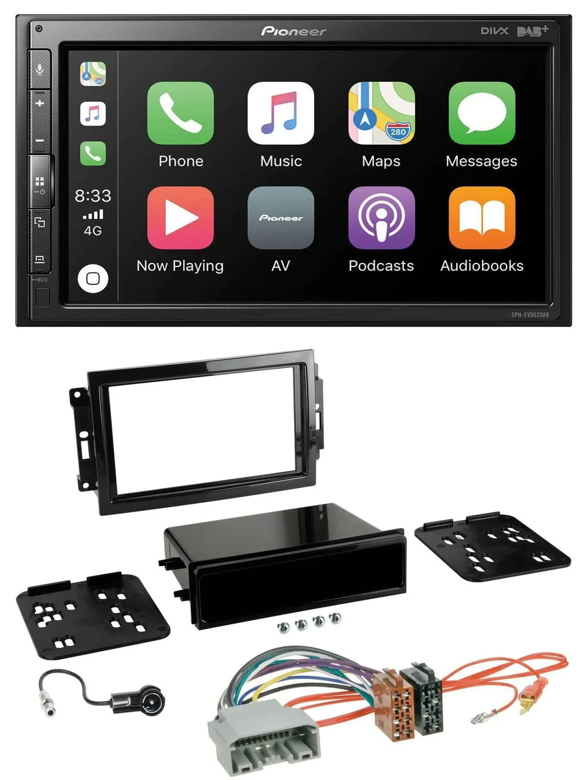 Pioneer USB MP3 DAB 2DIN Bluetooth Autoradio für Chrysler 300C Dodge Caliber Jee