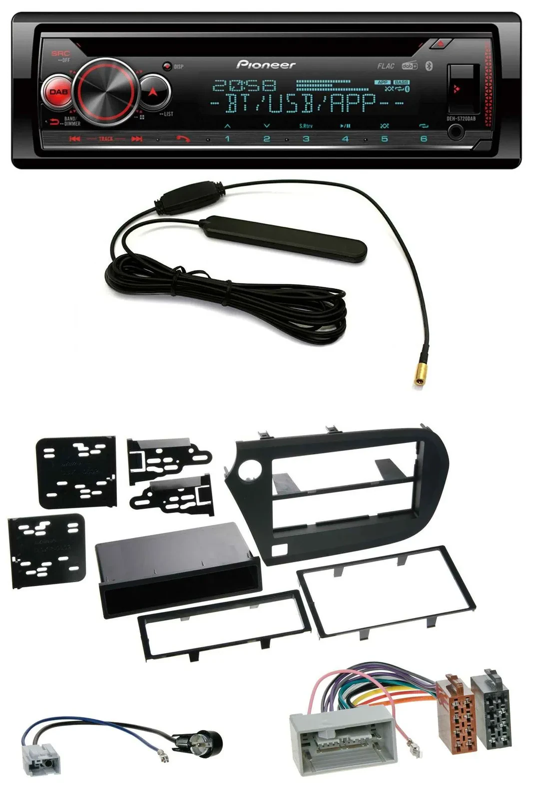 Автомагнитола для Honda Insight (ZE2, 2009–2013) Pioneer CD, USB, DAB, Bluetooth