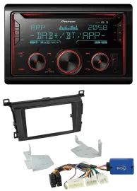 Автомагнитола для Toyota RAV4 (с 2013) Pioneer 2-DIN DAB MP3 Bluetooth USB CD