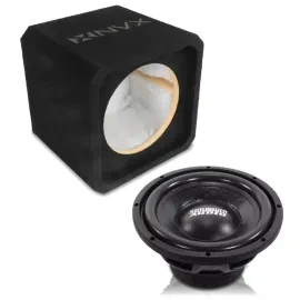 NVX NE101S Single 10" Sealed 3/4" MDF Sub Enclosure w/ LCS V.2 10" D4 Subwoofer