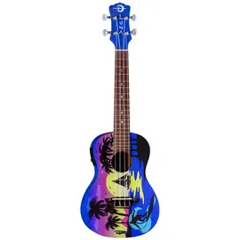 Укулеле Luna Uke Kauwela Summer Concert Acoustic-Electric Ukulele w/ Preamp and Bag