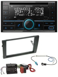 Kenwood CD 2DIN DAB USB MP3 Bluetooth Autoradio für Audi A4 B7 04-08 Aktivsystem