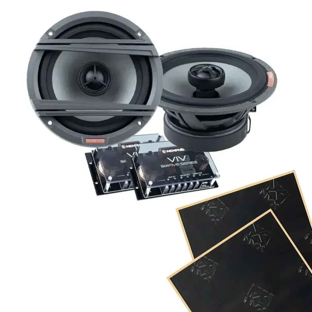 Коаксиальные автоколонки Memphis VIV60V2 VIV SixFive 6.5" с шумоизоляцией (набор)