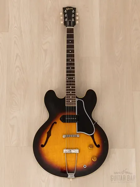 Электрогитара полуакустическая Gibson ES-330T P90 Sunburst w/case USA 1959