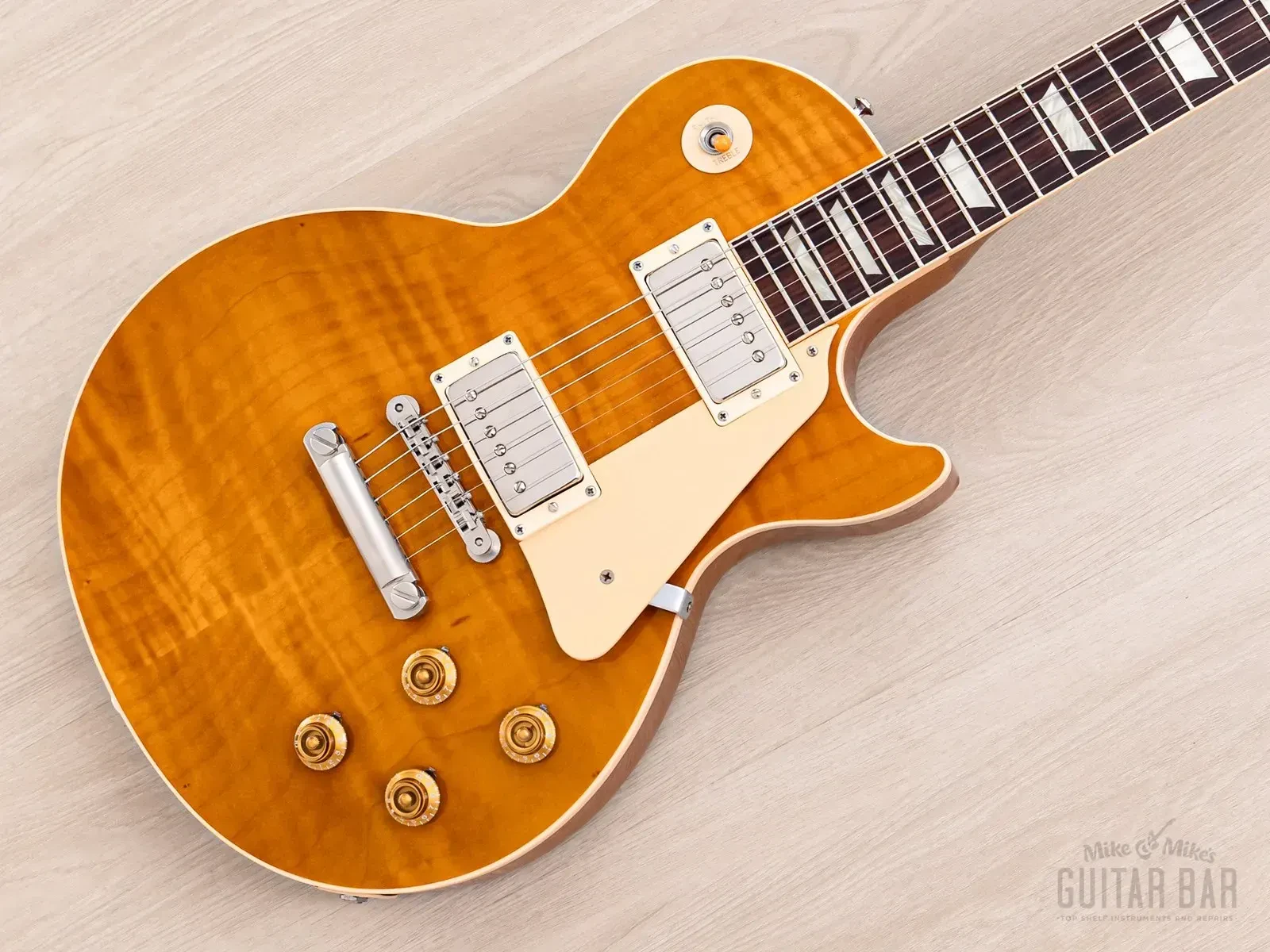 1992 Gibson Les Paul Classic Plus Trans Amber w/ Bare Knuckle, Case