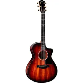 Электроакустическая гитара Taylor 222ce-K Deluxe Grand Concert Shaded Edge Burst с кейсом