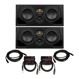 ADAM Audio A77H Powered Three Way Midfield Studio Monitor 2 Pack Bundle