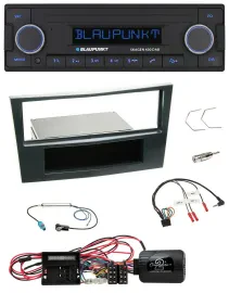 Blaupunkt DAB USB Bluetooth Lenkrad Autoradio für Opel Corsa D Schwarz 09-14