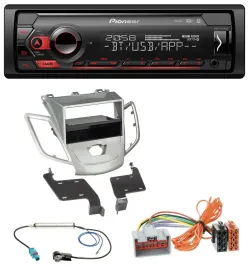 Автомагнитола Pioneer MP3, USB, DAB, Bluetooth для Ford Fiesta 2008–2010 (JA8), без дисплея