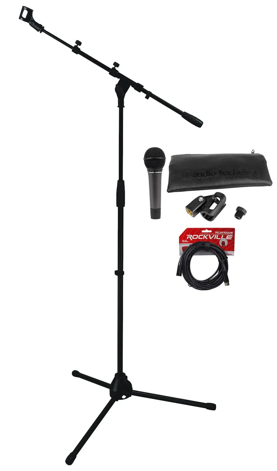 Микрофон проводной Audio-technica ATM510 Black с аксессуарами