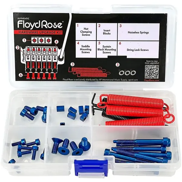 Floyd Rose Stainless Steel Hardware Upgrade Kit Blue