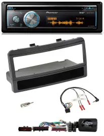 Автомагнитола Pioneer DAB, USB, CD, Bluetooth, поддержка управления с руля, для Ford Mondeo 2000–2002, черный