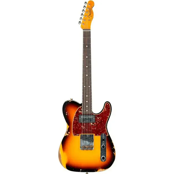 Электрогитара Fender Custom Shop 60s HS Telecaster Custom Heavy Relic LE Super Faded Sunburst