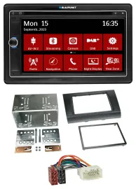 Blaupunkt Bluetooth DAB 2DIN USB DVD MP3 Autoradio für Suzuki Swift (2005-2010)