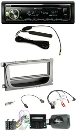 Автомагнитола для Ford Focus/Galaxy/C-Max (с 2007) Pioneer MP3 USB CD DAB, поддержка кнопок на руле, CAN