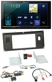 Pioneer Lenkrad Bluetooth USB 2DIN DAB Autoradio für Land Rover Evoque ab 2014