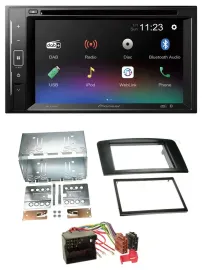 Pioneer Bluetooth MP3 USB 2DIN DAB DVD Autoradio für Mercedes M-Klasse 05-11 W16