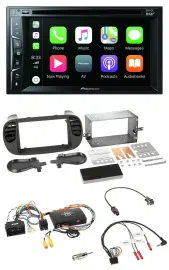 Pioneer Lenkrad USB DVD Bluetooth DAB 2DIN Autoradio für Fiat 500 14-15 soft tou