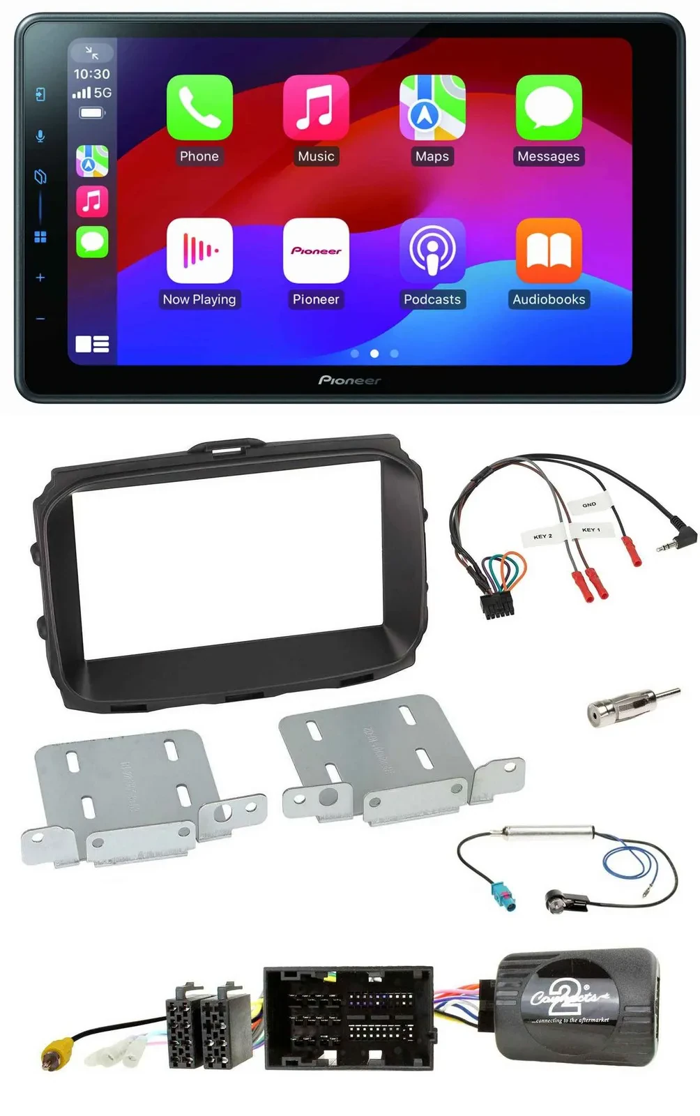 Pioneer Bluetooth 2DIN USB Lenkrad DAB Autoradio für Alfa Giulietta 2013-2021 94