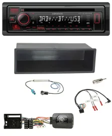 Kenwood Lenkrad CD USB Bluetooth DAB Autoradio für VW Polo Passat Ablagefach