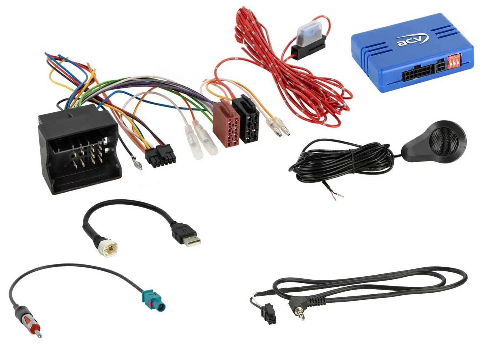 ACV Lenkradadapter für BMW Mini 40Pin Quad PDC USB Antenne Alpine