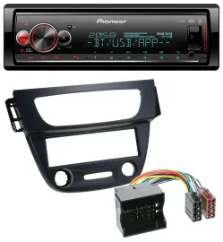 Автомагнитола Pioneer Bluetooth USB MP3 DAB для Renault Megane 3 (2009–2014), Quadlock, черный