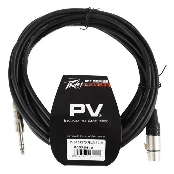 Коммутационный кабель Peavey PV 20' TRS to Female XLR 6 м