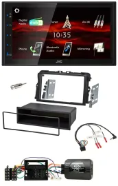 JVC USB Bluetooth Lenkrad DAB 2DIN Autoradio für Opel Vivaro 2011-2015