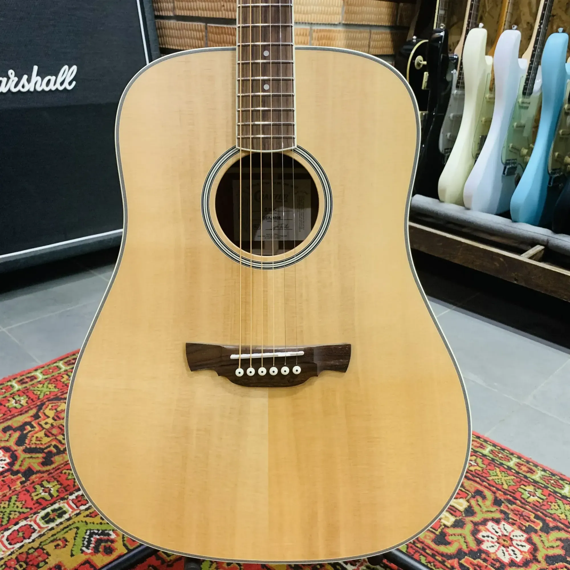 Б/У акустическая гитара Crafter D-6 Dreadnought натуральный глянцевый с чехлом