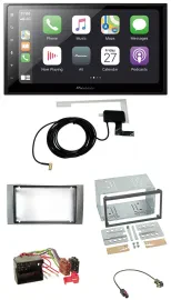 Pioneer USB MP3 2DIN Bluetooth DAB Autoradio für Ford Fiesta Focus 2004-2008 sil