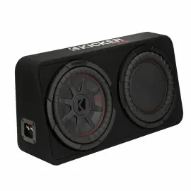Kicker Comp RT Series Single 10" Sealed Subwoofer Enclosure w/ Reflex Sub