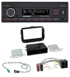 Blaupunkt DAB MP3 Bluetooth USB Autoradio für Alfa Giulietta ab 2013 ISO piano-s