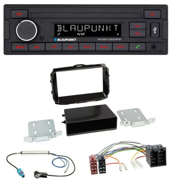 Blaupunkt DAB MP3 Bluetooth USB Autoradio für Alfa Giulietta ab 2013 ISO piano-s