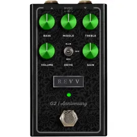 Revv Amplification G2 Anniversary Edition Overdrive Effects Pedal Black