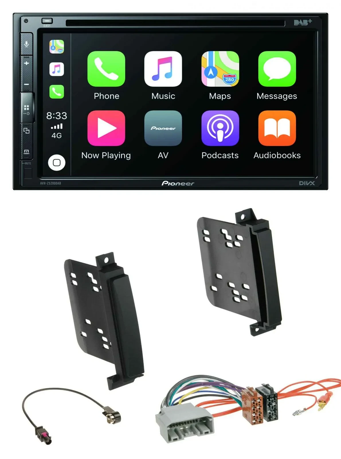 Pioneer DVD 2DIN MP3 DAB Bluetooth USB Autoradio für Dodge Durango Jeep Grand Ch