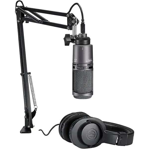 Комплект для стриминга Audio-Technica AT2020USB+PK Podcasting Studio Bundle