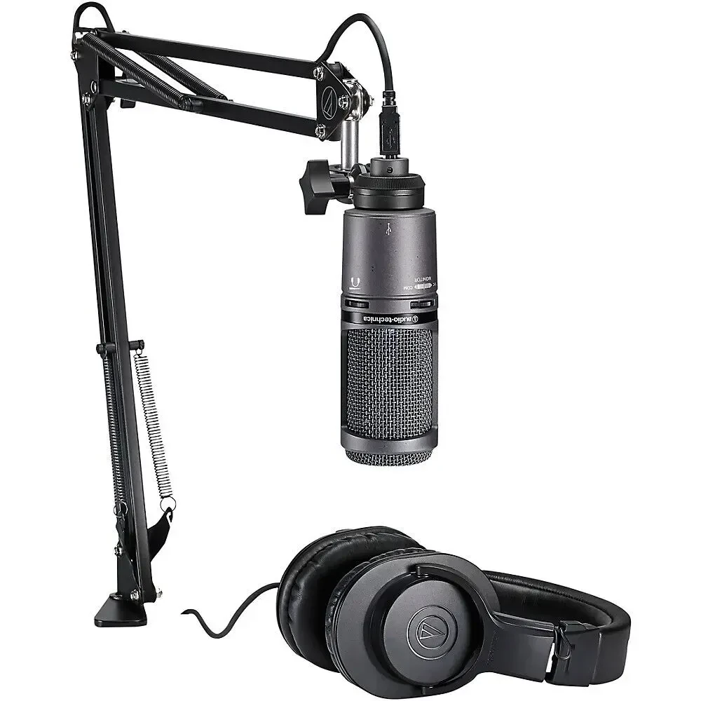 Комплект для подкастов Audio-technica AT2020USB+PK