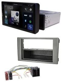 Pioneer DAB MP3 Bluetooth USB Autoradio für Iveco Daily (06-14) dunkelgrau